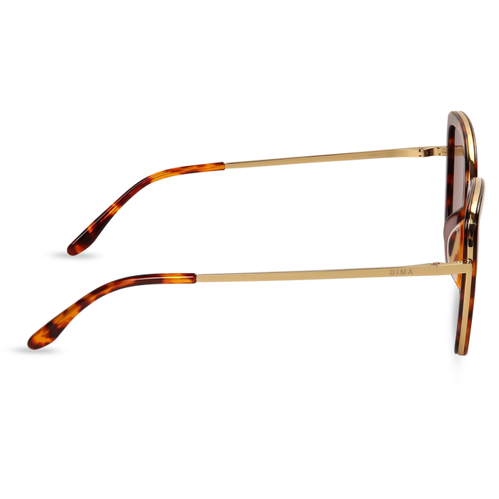 Isla gold dark tortoise frame brown gradient lens 3