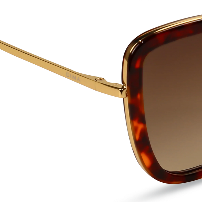 Isla gold dark tortoise frame brown gradient lens 4