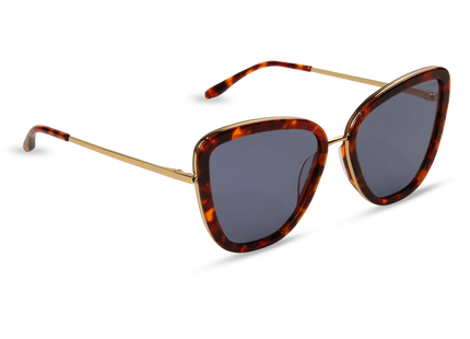 Isla gold dark tortoise frame dark blue lens 2