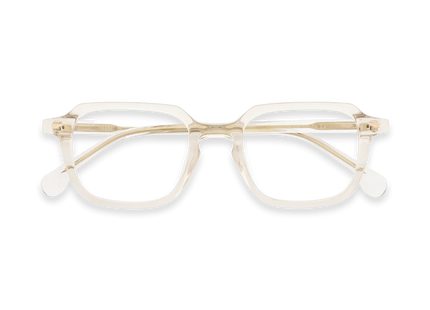 Jake Light Champagne Men's Rectangle Glasses 1