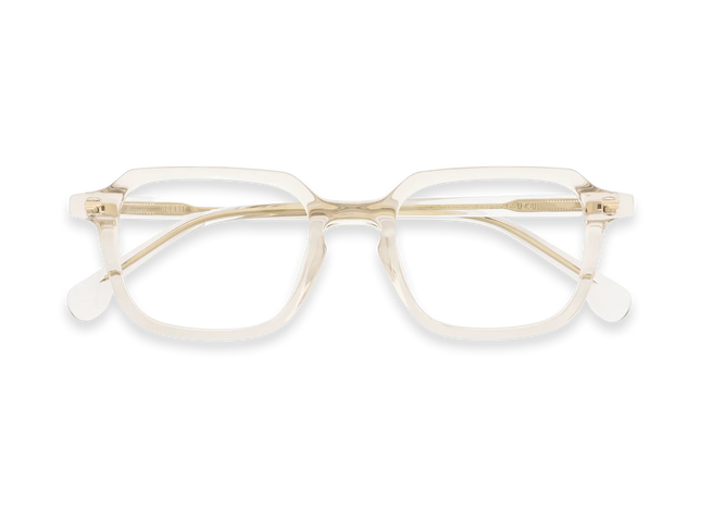Jake Light Champagne Men's Rectangle Glasses 1
