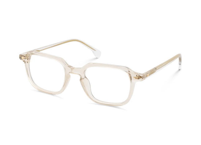 Jake Light Champagne Men's Rectangle Glasses 3