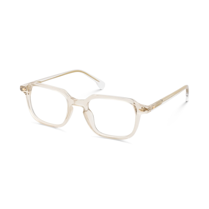 Jake Light Champagne Men's Rectangle Glasses 3