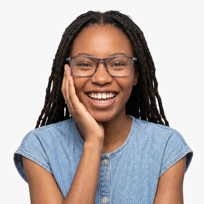 The Eydology Javier series of Grey frames accentuate a woman's graceful unique charm.