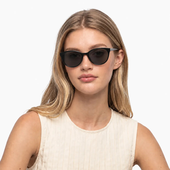 Jesse Black Polarized Grey Lens Clip on Sunglasses 4