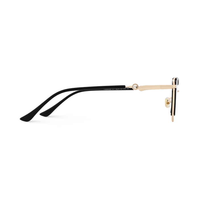 Lillian Gold/Black Cat Eye Glasses-Side View 4
