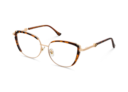 Lillian Gold/Tortoise Cat Eye Glasses-Side Angle View 3