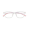 Maira Transparent Purple Square Kids Glasses 1