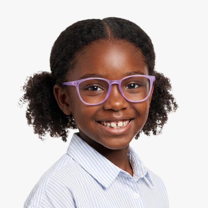 Eydology Tayla Matte Purple Kids Glasses 