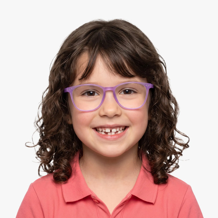 Eydology Tayla Matte Purple Kids Glasses 