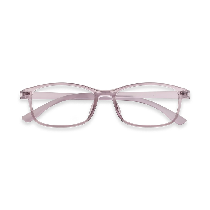 Milo Front view of light pink full-rim eyeglasses 01