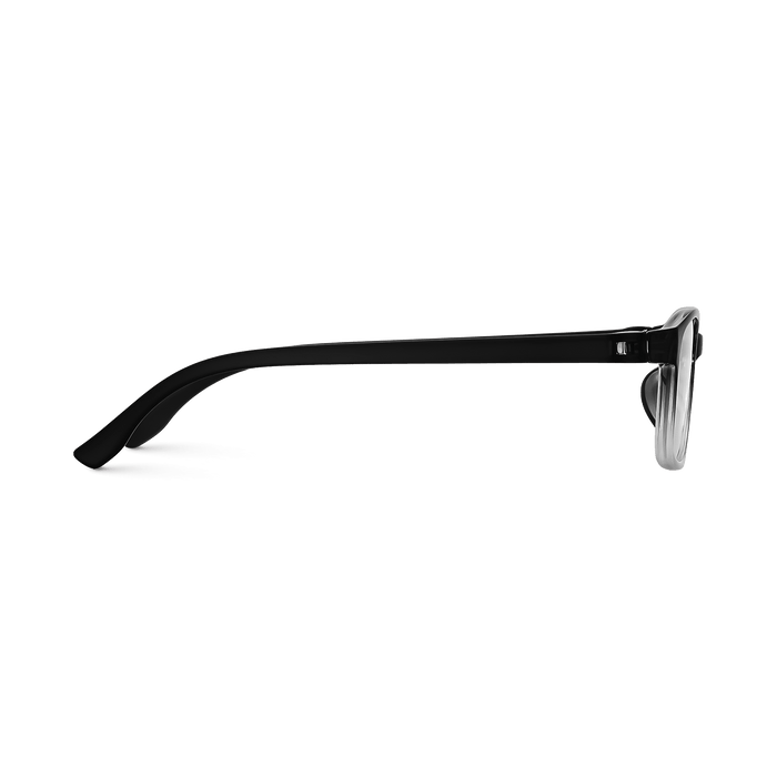 Milo side view of black gradient full-rim eyeglasses 6