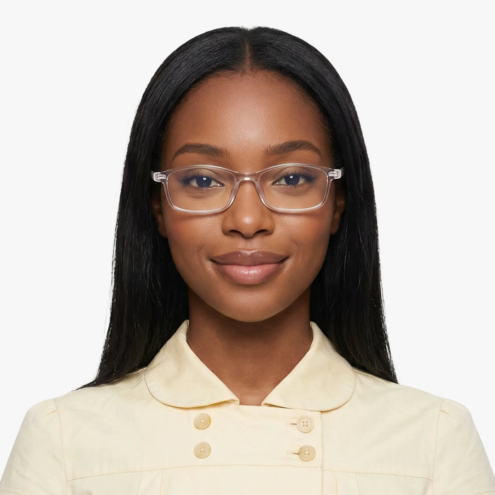 Milo side view of clear full-rim eyeglasses 4
