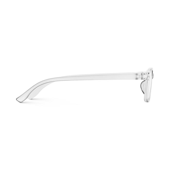 Milo side view of clear full-rim eyeglasses 6