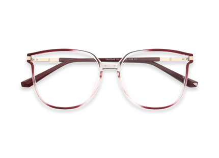 Naomi Burgundy Gradient Women's Cat Eye Glasses 1