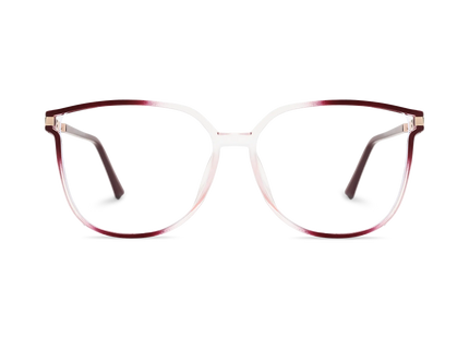 Naomi Burgundy Gradient Women's Cat Eye Glasses 2