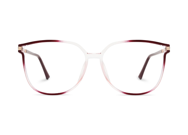 Naomi Burgundy Gradient Women's Cat Eye Glasses 2