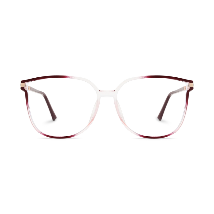 Naomi Burgundy Gradient Women's Cat Eye Glasses 2