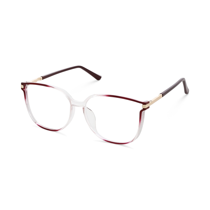 Naomi Burgundy Gradient Women's Cat Eye Glasses 3
