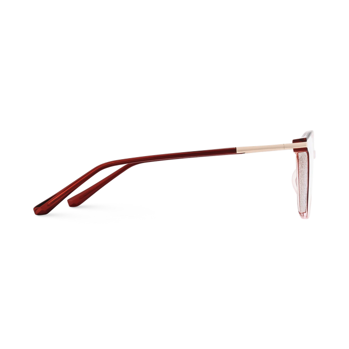 Naomi Burgundy Gradient Women's Cat Eye Glasses 4