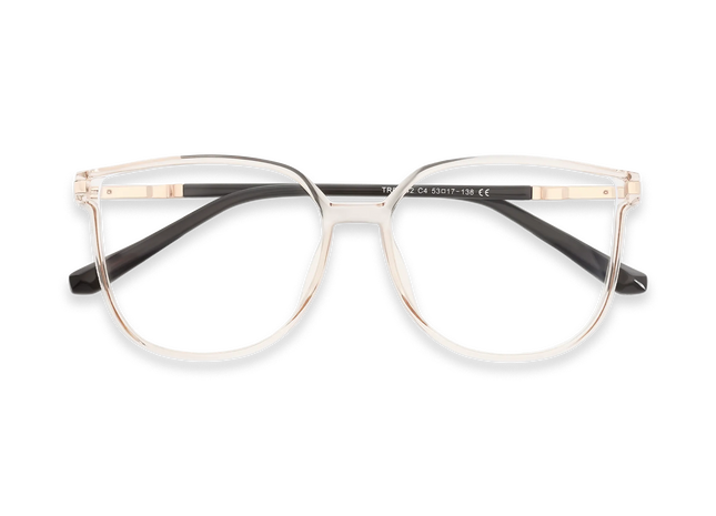 Naomi Crystal Champagne Women's Cat Eye Glasses 1