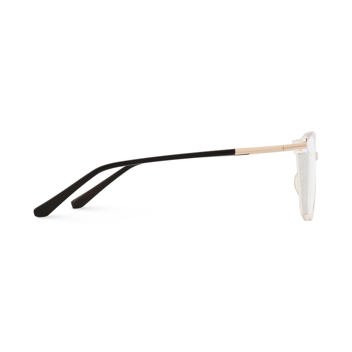 Naomi Crystal Champagne Women's Cat Eye Glasses 4