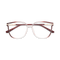 Naomi Crystal Red Gradient Women's Cat Eye Glasses 1