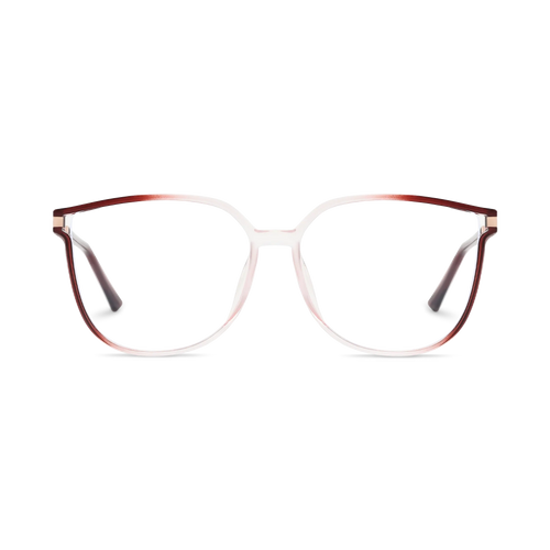 Naomi Crystal Red Gradient Women's Cat Eye Glasses 2