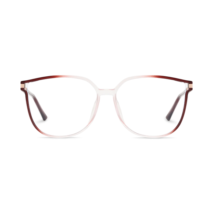 Naomi Crystal Red Gradient Women's Cat Eye Glasses 2