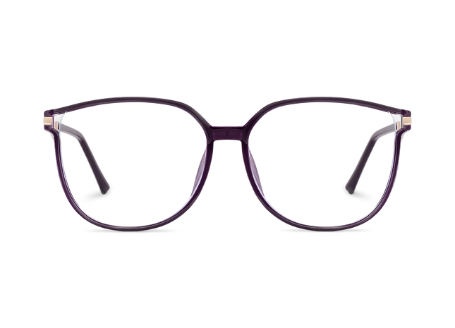 Naomi Dark Purple Women's Cat Eye Glasses 2