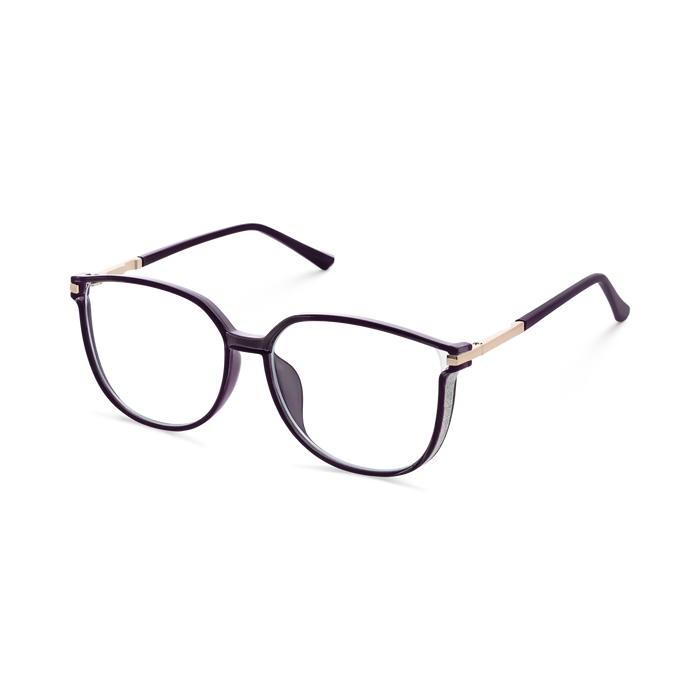 Naomi Dark Purple Women's Cat Eye Glasses 4