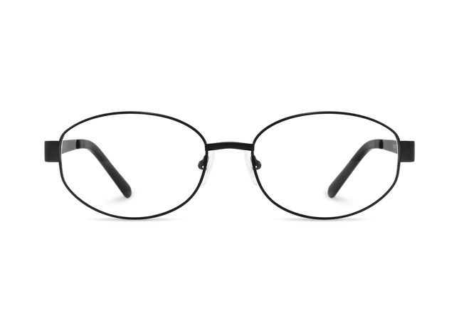 Nelly Black Round Glasses 1