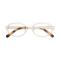 Nelly Gold/Amber Tortoise Round Glasses 1