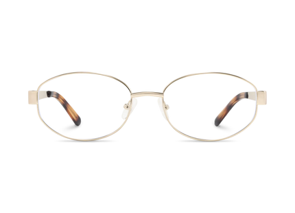 Nelly Gold/Amber Tortoise Round Glasses 2