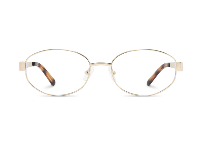 Nelly Gold/Amber Tortoise Round Glasses 2