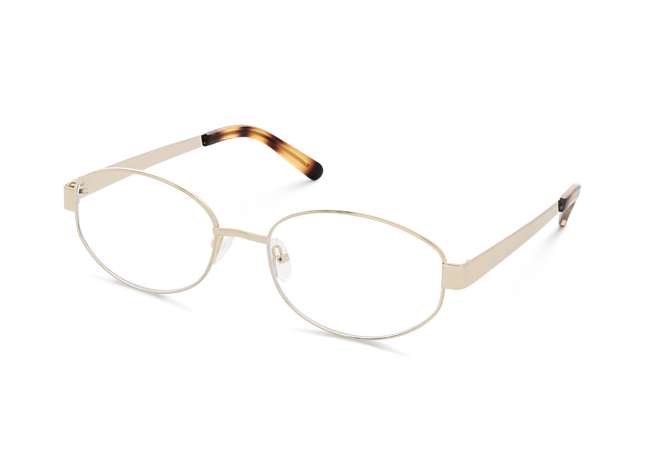 Nelly Gold/Amber Tortoise Round Glasses 3