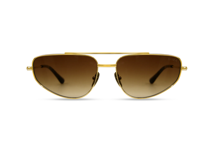 Optra gold dark tortoise frame brown gradient lens 1