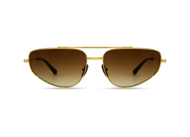 Optra gold dark tortoise frame brown gradient lens 1