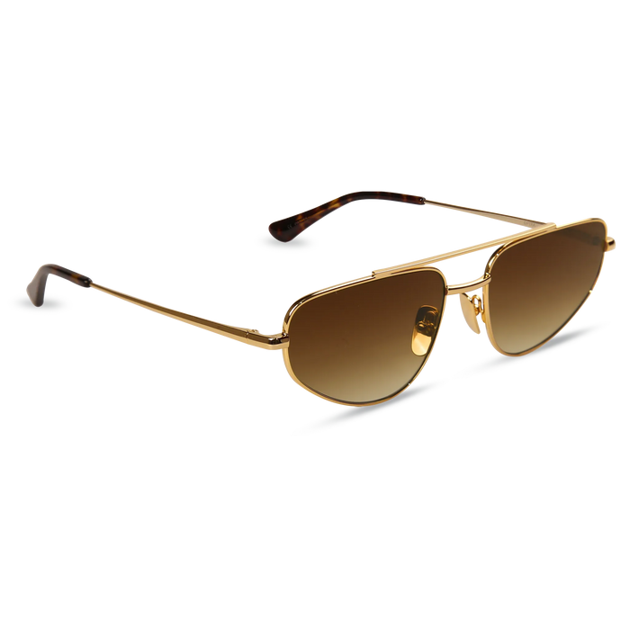 Optra gold dark tortoise frame brown gradient lens 2
