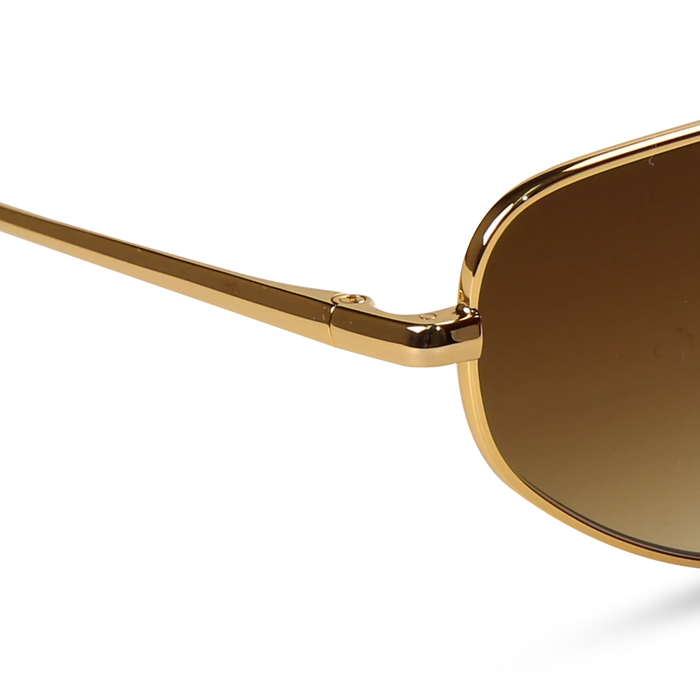 Optra gold dark tortoise frame brown gradient lens 4