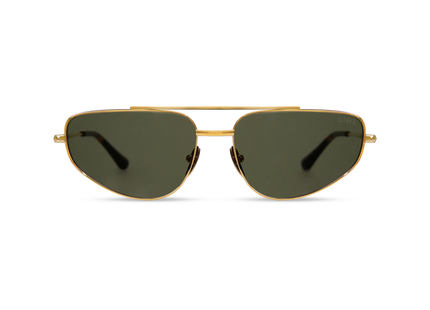Optra gold dark tortoise frame green lens 1
