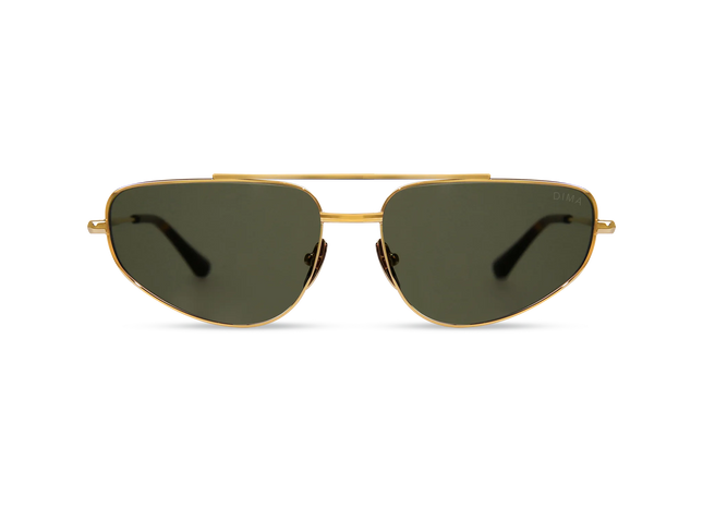 Optra gold dark tortoise frame green lens 1