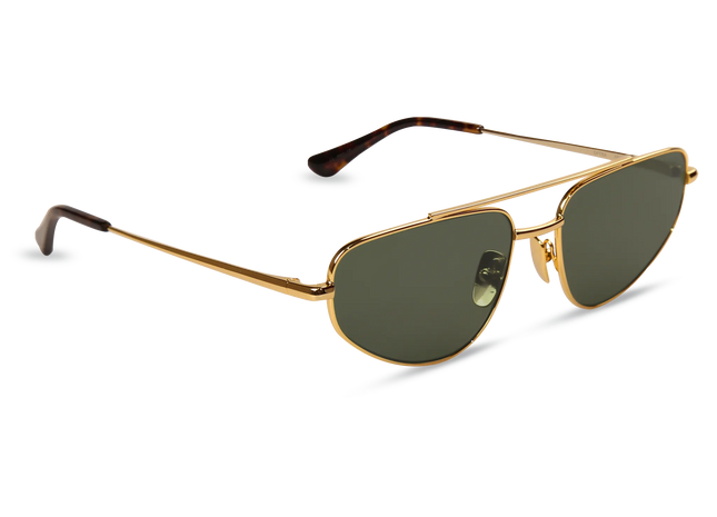 Optra gold dark tortoise frame green lens 2