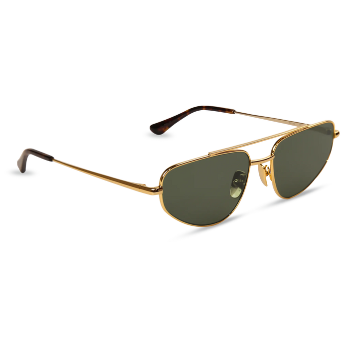 Optra gold dark tortoise frame green lens 2