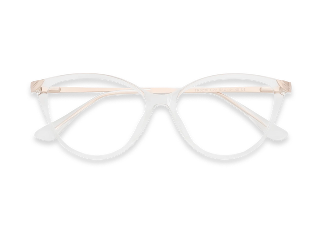 Paxton Clear Round Glasses-Front View 1