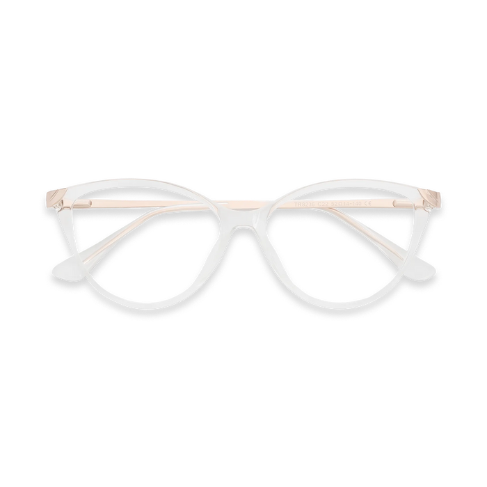 Paxton Clear Round Glasses-Front View 1