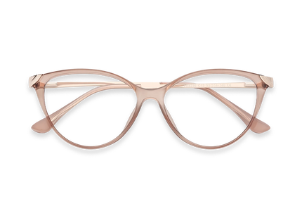 Paxton Peach Round Glasses-Front view 1