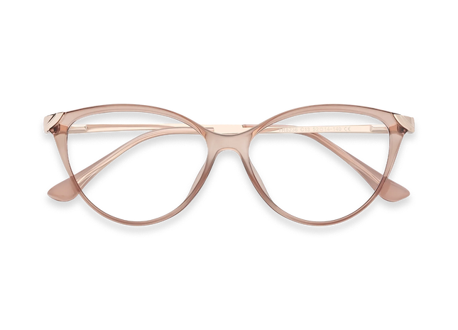 Paxton Peach Round Glasses-Front view 1