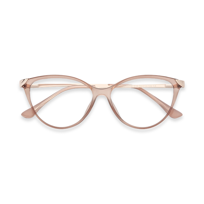 Paxton Peach Round Glasses-Front view 1