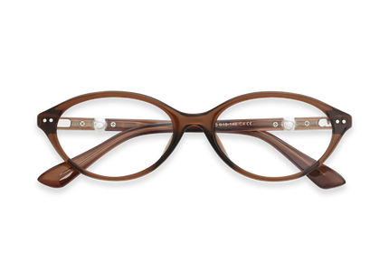 Piper Dark Brown Round Glasses 1